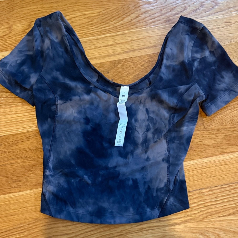 Lululemon Blue Tie-Dye Top